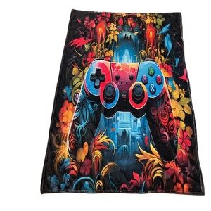 Colorful Gaming Controller Blanket fleece throw blanket